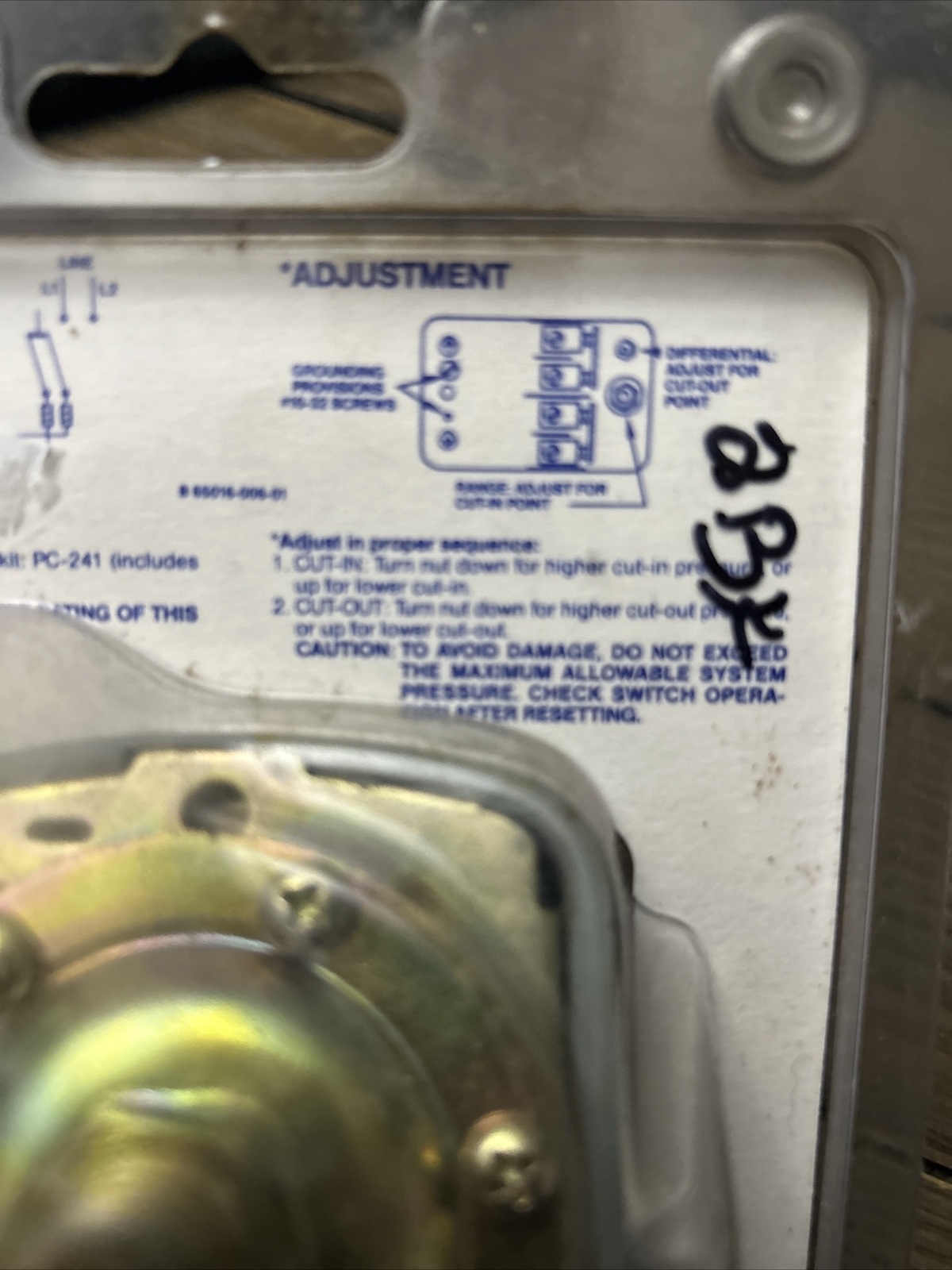 Square D Pumptrol Water Pump Low Pressure Cut Off Switch FSG2J20CP 20