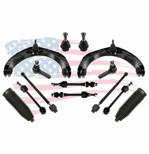 14Pc Suspension Kit for Dodge Ram 1500 Control Arm Tie Rod Ends w/ Bellow Boots