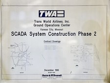 TWA Ground Operations KC MO Airport 1990 SCADA System Construction Phase 2 Plans