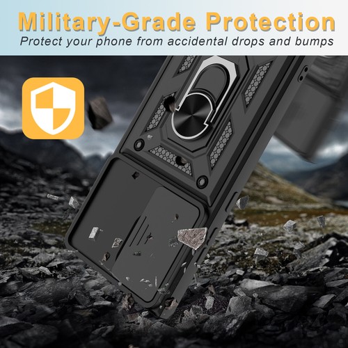 Funda con soporte a prueba de golpes para Samsung Galaxy S24 Ultra S24 Plus deslizante para cámara - Imagen 10 de 60
