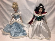 Disney Princess Porcelain Keepsake Doll 14 Brass Key Cinderella Snow White