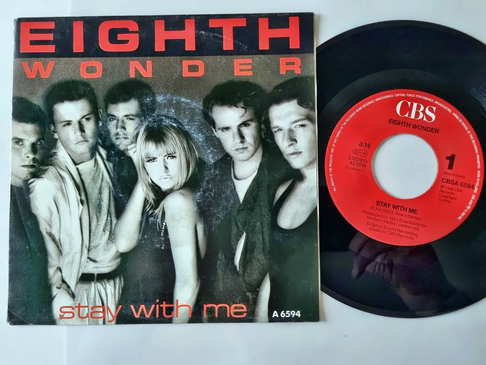 Eighth Wonder - Stay with me 7'' Vinyl Holland