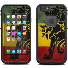 Skin Decal for Lifeproof iPhone 6 Fre Case / Rasta Lion Africa