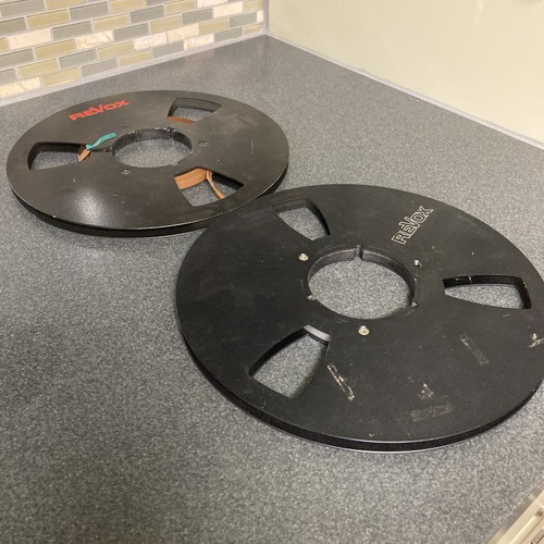 Set of 2 - REVOX Vintage Metal Tape Take Up Reels Large Bore Reel To Reel Audio - 第 9/13 張圖片