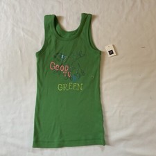 Gap Kids Girls Frog Tank Top Sz. S or 6/7  Gap Frog Tank Top Green  NWT