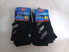 Hanes Men's Cool Dri  Crew Socks 6-Pairs shoe size 6-12 black