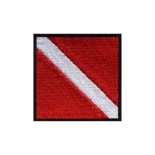 Diver Down Scuba Diving Embroidered Patch - Iron On/Sew On