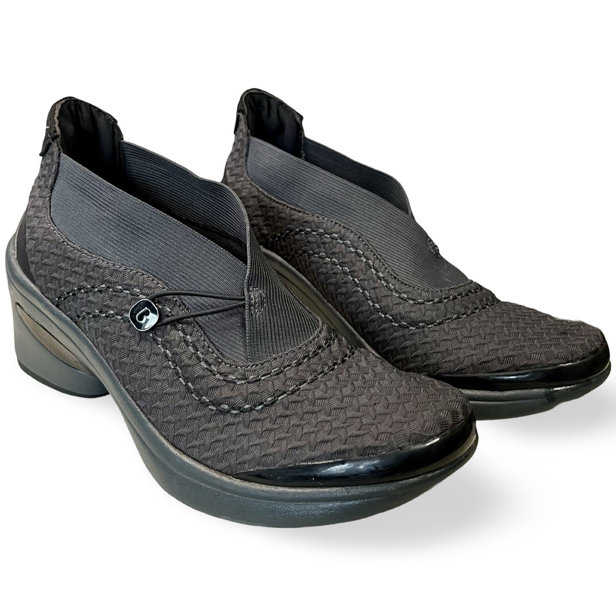 Bzees Energy Cross Knit Booties Women's Size US/ UK Gray