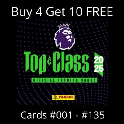 Top Class 2025 Panini - Premier League Karten - 1 - 135 - Buy 4 get 10 Free
