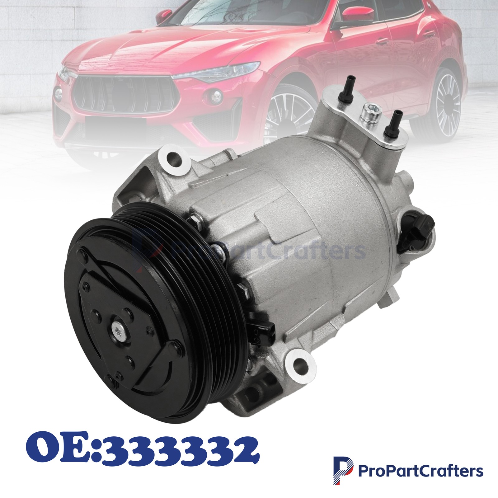 Maserati Ghibli Compressor with bracket P/N 333332