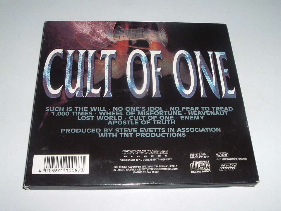 WHIPLASH - CULT OF ONE - CD Album, Digipak, MASS CD 087 (1996) - Bild 3 von 3