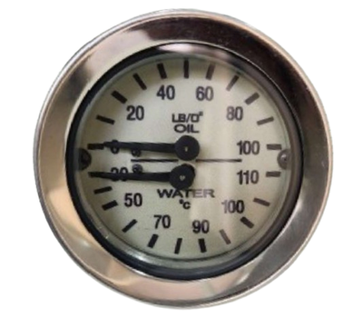 #ad WATER TEMP. amp; OIL PRESSURE DOUBLE GAUGE FOR CLASSIC MANGOLIYAAUSTIN HEALEY $69.00