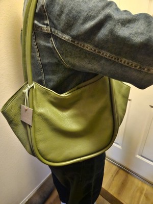 Monserat de Lucca Green/Olive Bag Shoulder Bag Leather Women's