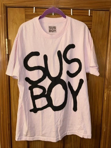 Lil Peep X Sus Boy Pink Tee Size Large Unisex  100% Cotton