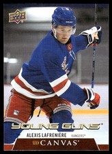 2020-21 Upper Deck UD Canvas Young Guns Alexis Lafreniere Rookie New York