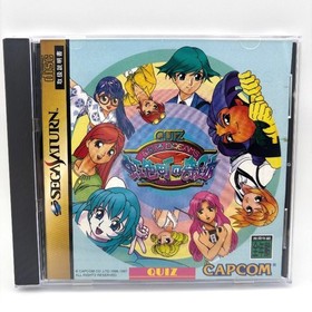 Quiz Nanairo Dreams Sega Saturn SS NTSC-J Japan w/Obi Postcard
