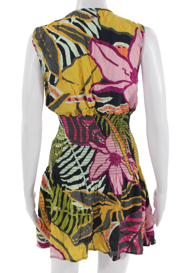 Vestido sin mangas Maaji, calce y acampanado negro rayón hasta la rodilla talla S Foto 3 de 4