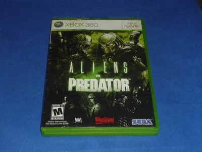 ALIENS VS PREDATOR ( XBOX 360, 2010)  NTSC WITH CASE