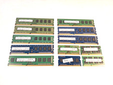Lot of 12 4GB DDR3 PC3 RAM Memory Modules Laptop and Desktop / Samsung SK Hynix