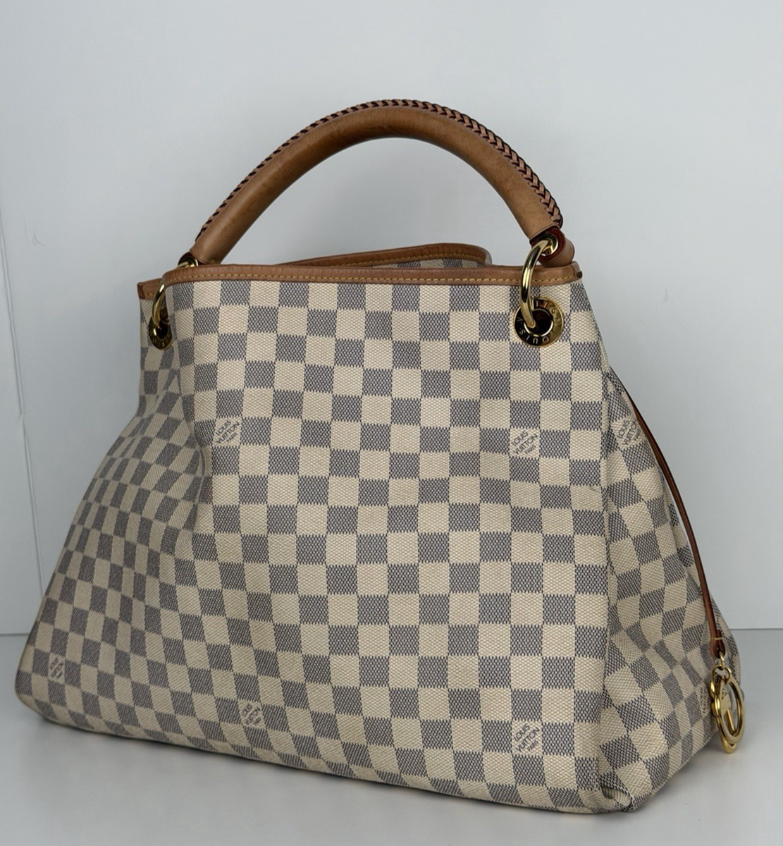 Louis Vuitton Artsy MM Hobo Bag in Damier Azur Canvas 2020 D2 | eBay