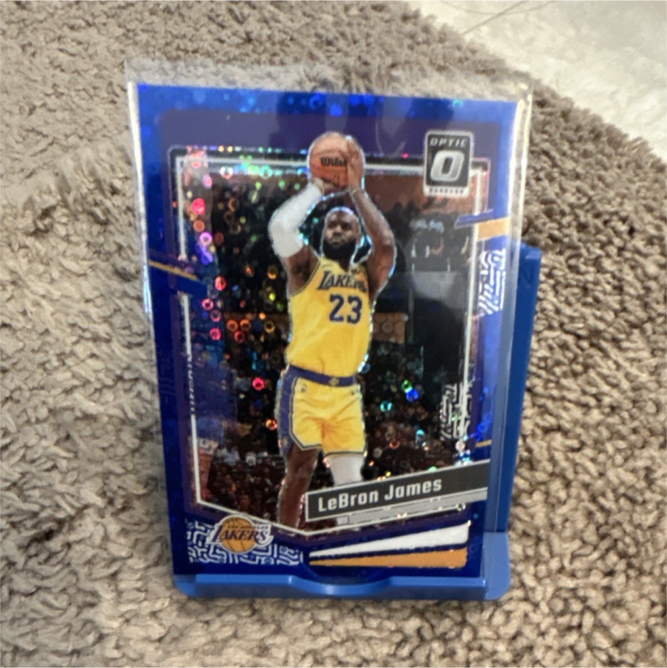 Panini Donruss Optic LeBron James Blue Prizm #65 16/49 Lakers NBA 2023-24