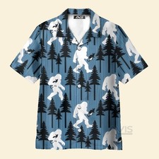 Bigfoot And Katty  Hawaiian Shirt