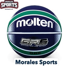 Molten BGRX6 Premium Rubber Basketball - Blue...