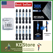 2-Inch Magnetic Phillips Impact Screwdriver Bits Set – Durable S2 Steel, Anti...