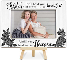Loss of Sister Sympathy Gifts, Memorial Picture Frame, Remembrance Gifts Wooden
