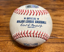 Elvis Andrus A's Game Used Baseball 4/26/2022 vs Giants Leone Hit Ground Out