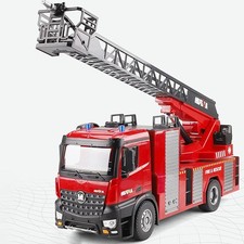 HUINA 1/14 Scale 561 2.4G Sprayable Scaling Ladder Fire Truck Tractor RC Model
