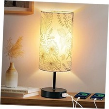 Touch Control Bedside Lamp with 2 USB Ports, 3-Way Dimmable Table lamp White