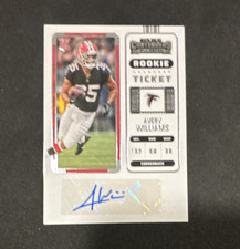 Panini 2022 Contenders Avery Williams Atlanta Falcons Rookie Ticket Auto #250