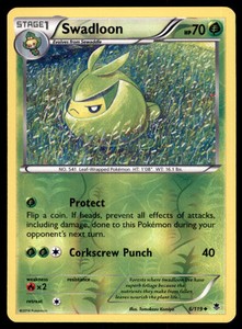 Pokemon TCG Swadloon XY - Phantom Forces #6 Reverse Holo
