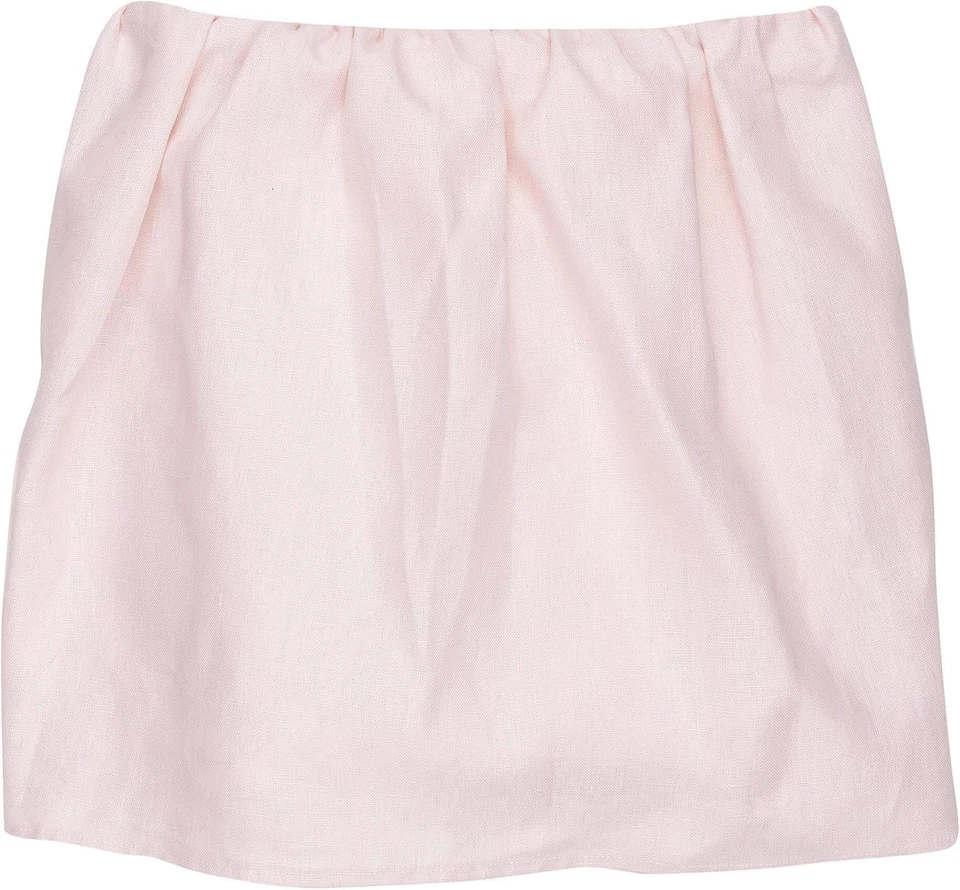 Volantes antipolvo rosa para cuna de jardín floral Foto 3 de 4