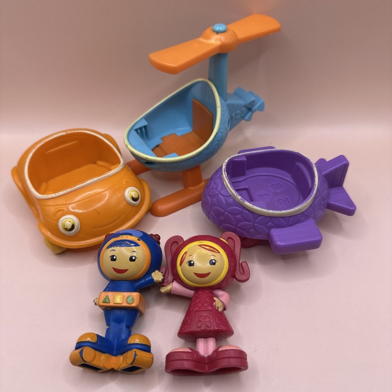 Lot- 5 Fisher Price Team Umizoomi Milli Geo Helicopter Vehicles 2011 Nickelodeon