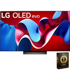 LG 65 Inch Class OLED evo C4 Series Smart TV 4K (2024) + 1 Year Warranty Pack