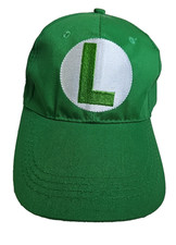 Super Mario Bros Luigi Green Hat Adjustable Buckle Nintendo One Size New