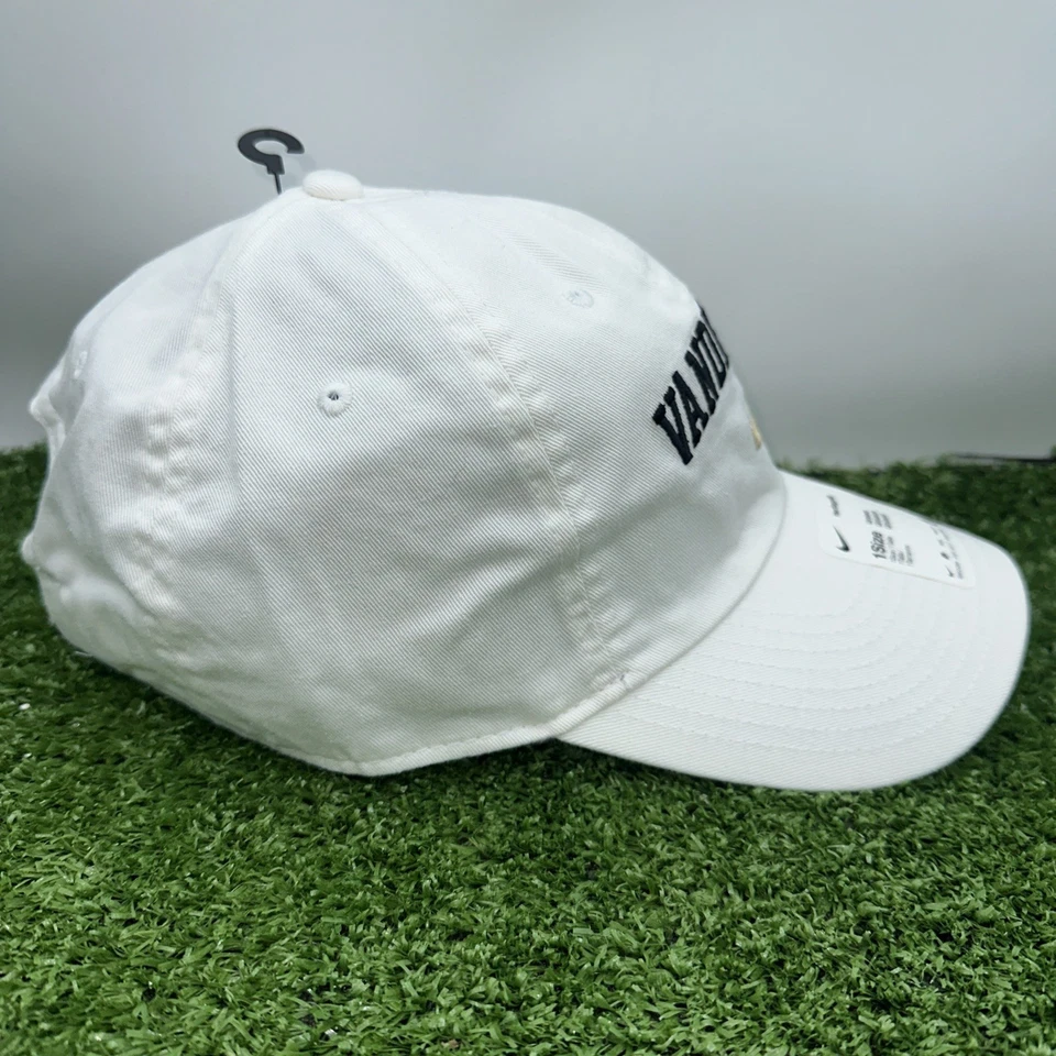 Nike Vanderbilt Commodores Heritage86 Dri-Fit White Adjustable Strapback Hat Cap - Image 4 of 4