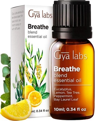 Gya Labs Breathe Ätherische Ölmischung (10 ml)   100% Reines ätherische öle zum 