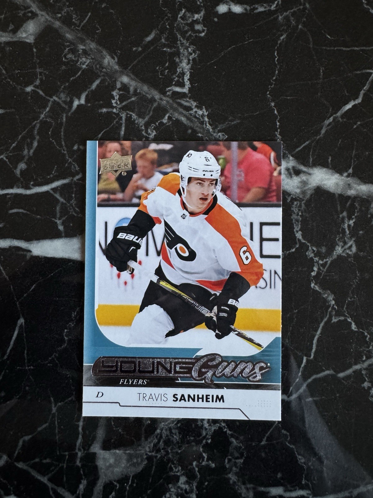 Travis Sanheim 2017-18 Upper Deck Young Guns RC Rookie Card #214