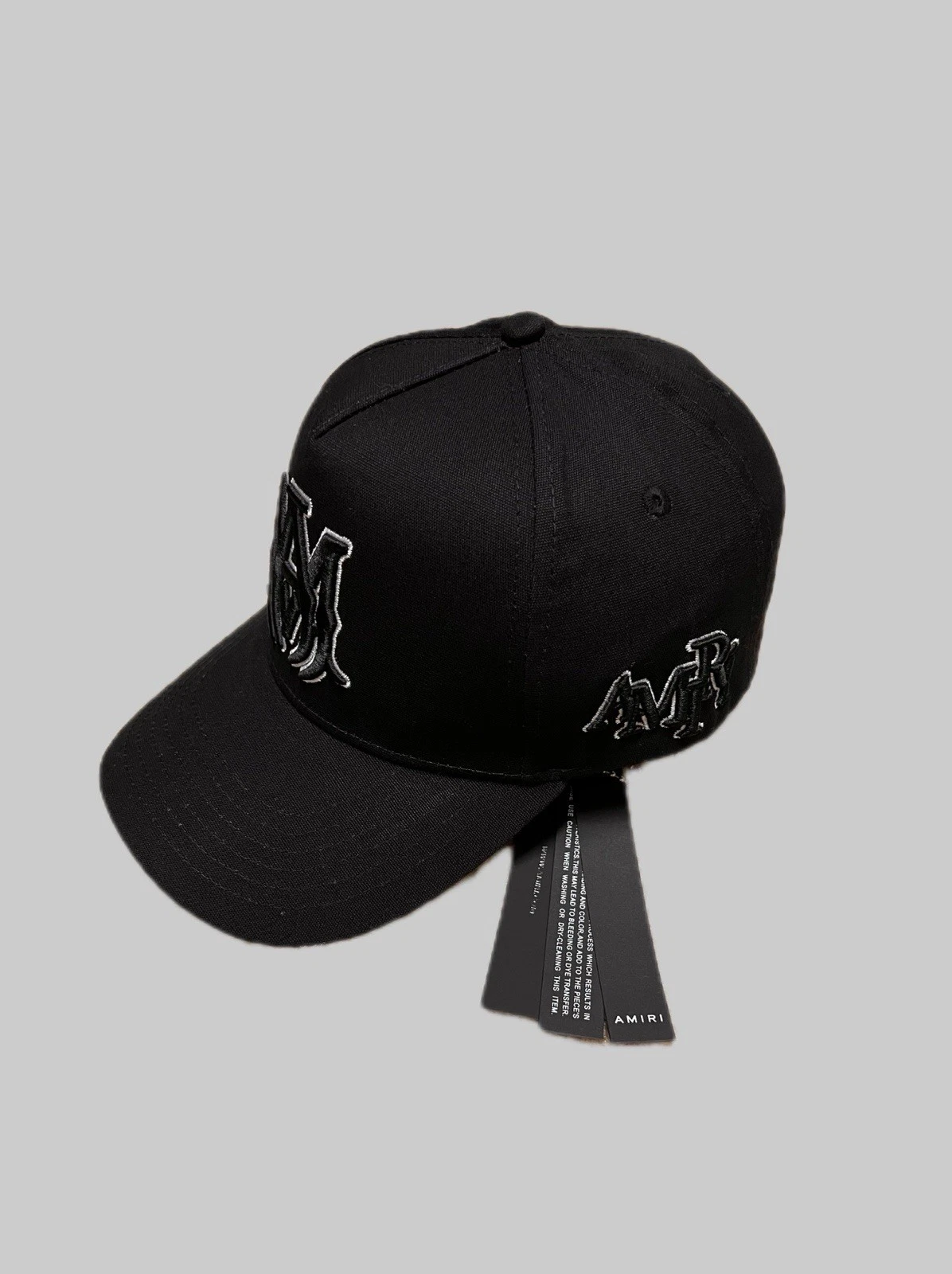 Amiri MA Logo Full Canvas Trucker Hat NWT