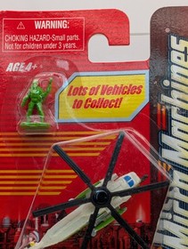Micro Machines TOXIC CONTAINMENT CREW, Helicopter & Green Soldier READ DESCRIPTI