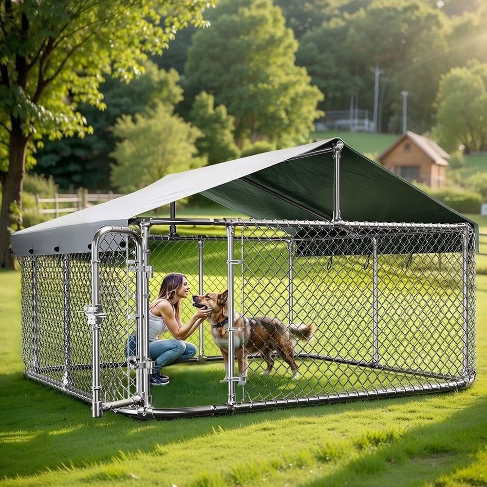 DOMIPET XL Outdoor Dog Kennel Outside Dog Exercise Pen Pet Playpen GIFT FOR PETS
