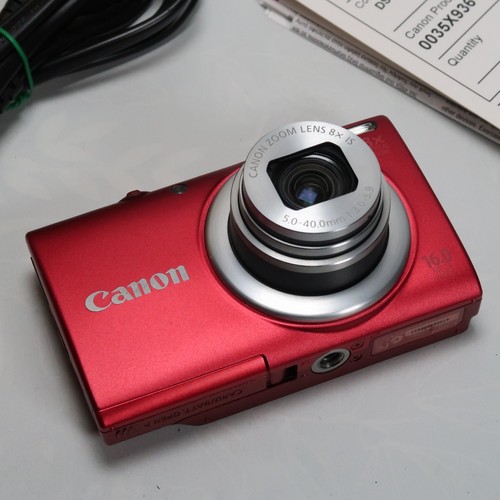 Canon PowerShot A4000 IS Digital Camera Red 16MP 8x, Case, SD Card 16Gb - Great - Picture 8 of 22