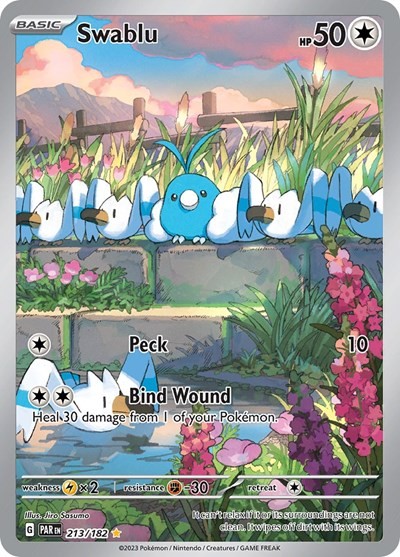 Pokemon Swablu (213/337) Paradox Rift LP HOLO