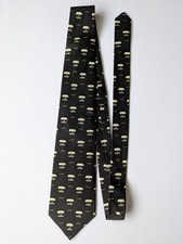 Guinness By Night 100% Silk Tie Black Pint Glass Design Classic Men's Great Con