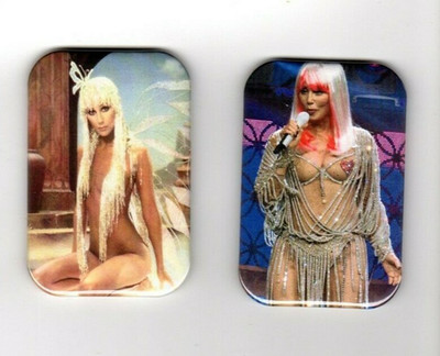 CHER   2  REFRIGERATOR MAGNET  2'' X 3''  WITH ROUNDED CORNER