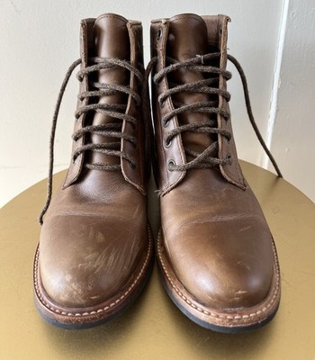 Nisolo Andres Men\'s Brown Leather Boots - New - Ret $280. Nisolo Brown Leather Lace Up Boots All-Weather Andres | eBay main image 4