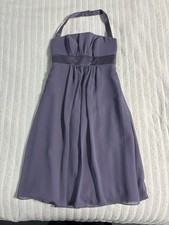 Alfred Angelo Bridesmaid Dress Women  s 2 Light Blue Purple wedding guest prom